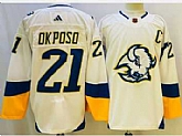 Men's Buffalo Sabres #21 Kyle Okposo White 2022 Reverse Retro Authentic Jersey,baseball caps,new era cap wholesale,wholesale hats